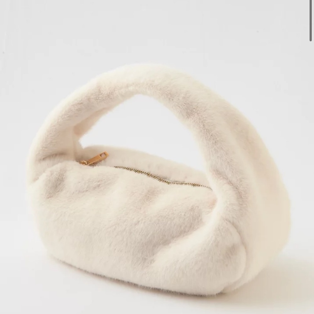 NWOT AERIE Mini Fur Bag